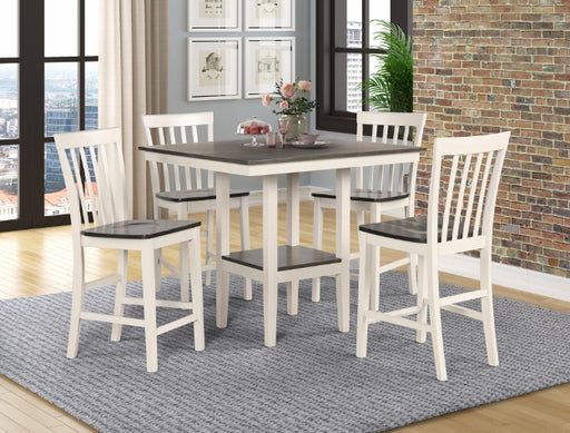BRODY 5-PK COUNT HT TABLE SET WH/GY - Olympia Furniture (Saint George, Utah)