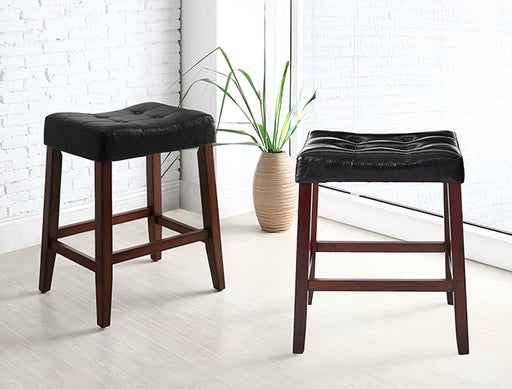 KENT SADDLE COUNTER STOOL BLACK - Olympia Furniture (Saint George, Utah)