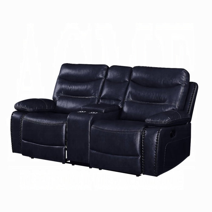 Aashi Motion Loveseat With Console - Olympia Furniture (Saint George, Utah)