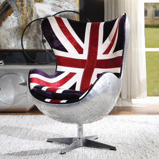 Brancaster British Flag Accent Chair With Swivel - Olympia Furniture (Saint George, Utah)