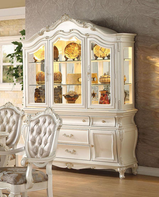 Acme Chantelle Buffet and Hutch in Pearl White 63544 - Olympia Furniture (Saint George, Utah)