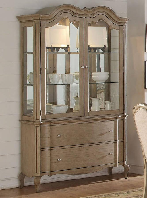 Acme Chelmsford Hutch and Buffet in Antique Taupe 66054 - Olympia Furniture (Saint George, Utah)