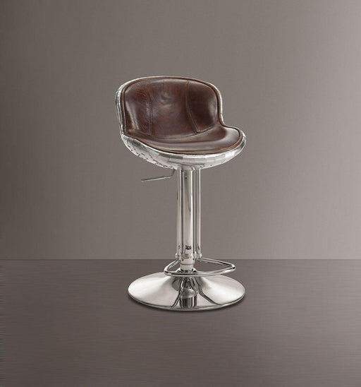 Acme Furniture Brancaster Adjustable Armless Swivel Stool in Vintage Brown (Set of 2) 96556 - Olympia Furniture (Saint George, Utah)
