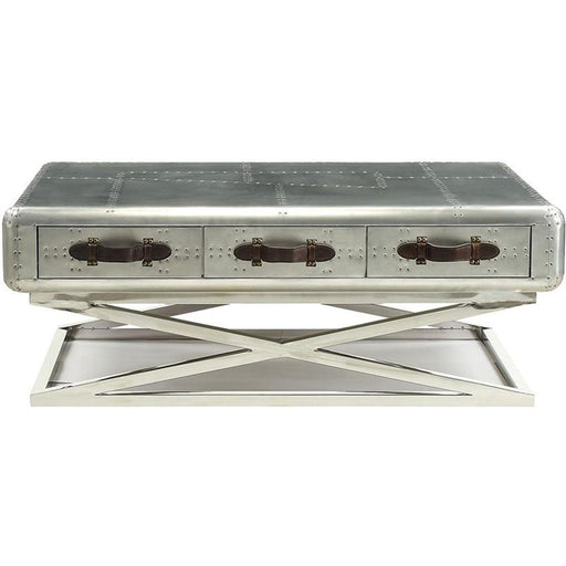 Acme Furniture Brancaster Coffee Table in Aluminum 83555 - Olympia Furniture (Saint George, Utah)