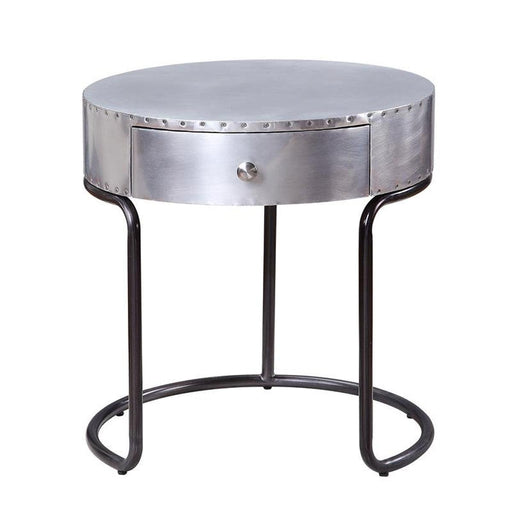 Acme Furniture Brancaster End Table in Aluminum 84882 - Olympia Furniture (Saint George, Utah)
