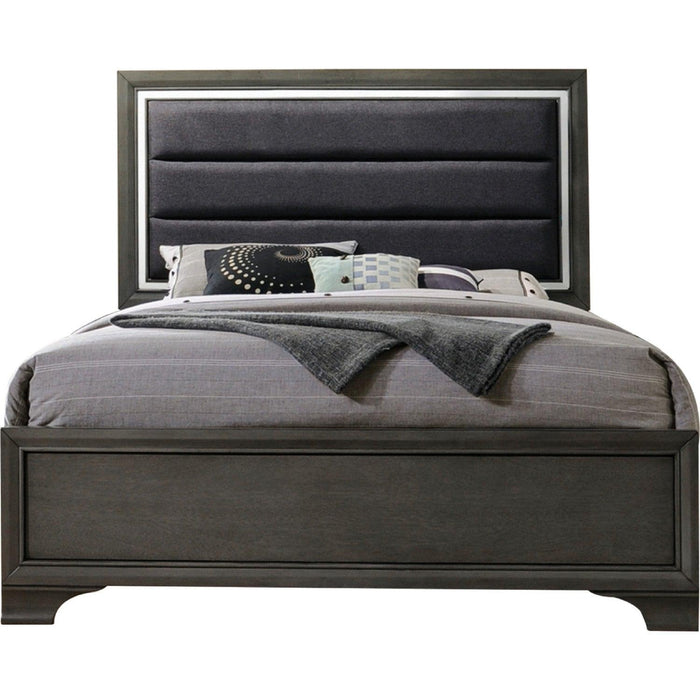Acme Furniture Carine II Queen Panel Bed in Gray 26260Q - Olympia Furniture (Saint George, Utah)