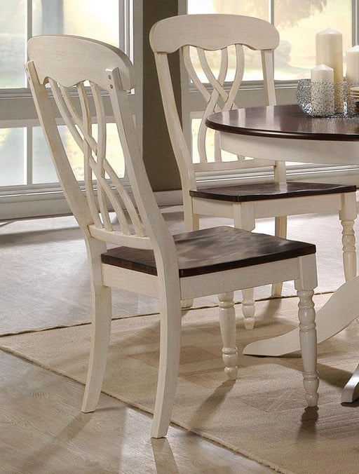 Acme Furniture Dylan Side Chair in Buttermilk and Oak (Set of 2) 70333 - Olympia Furniture (Saint George, Utah)