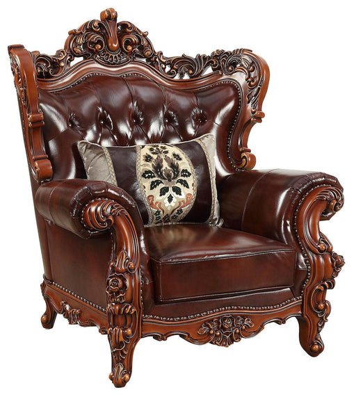 Acme Furniture Eustoma Chair in Cherry and Walnut 53067 - Olympia Furniture (Saint George, Utah)