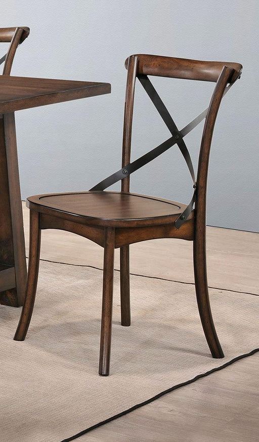 Acme Furniture Kaelyn Side Chair in Dark Oak and Black (Set of 2) 73032 - Olympia Furniture (Saint George, Utah)