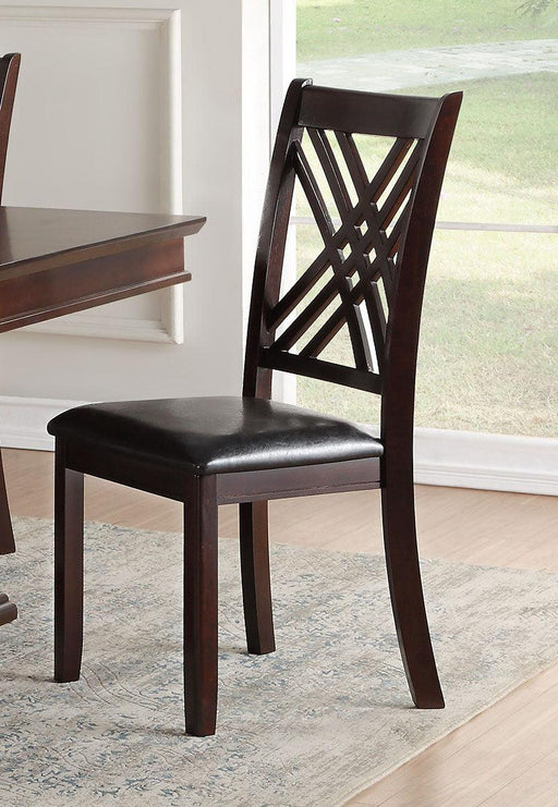 Acme Furniture Katrien Side Chair in Black and Espresso (Set of 2) 71857 - Olympia Furniture (Saint George, Utah)