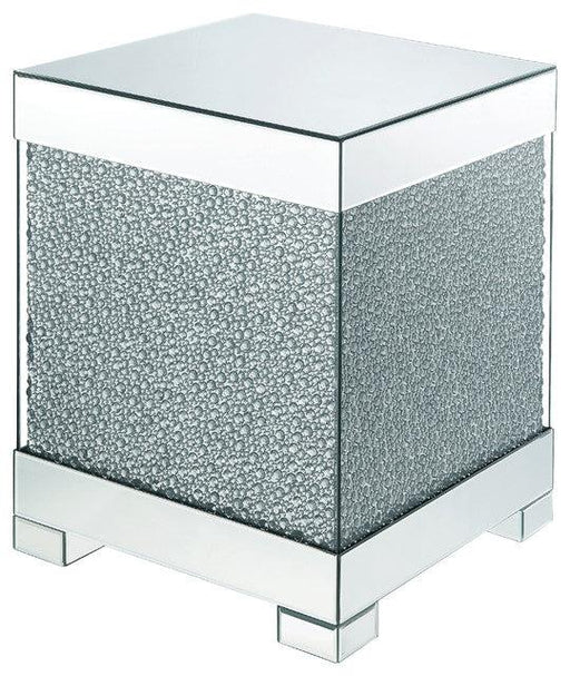 Acme Furniture Mallika End Table in Mirrored/Crystals 87912 - Olympia Furniture (Saint George, Utah)