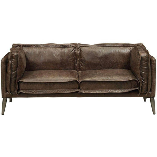 Acme Furniture Porchester Loveseat in Distress Chocolate 52481 - Olympia Furniture (Saint George, Utah)