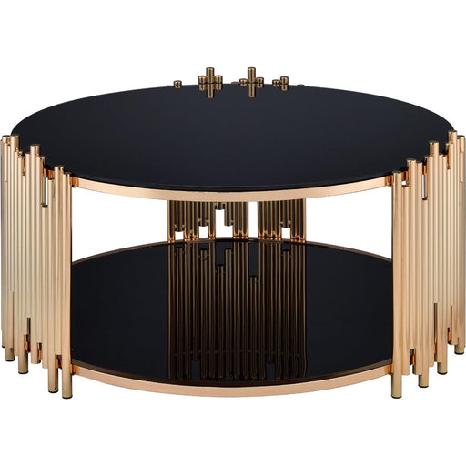 Acme Furniture Tanquin Coffee Table in Gold/Black 84490 - Olympia Furniture (Saint George, Utah)