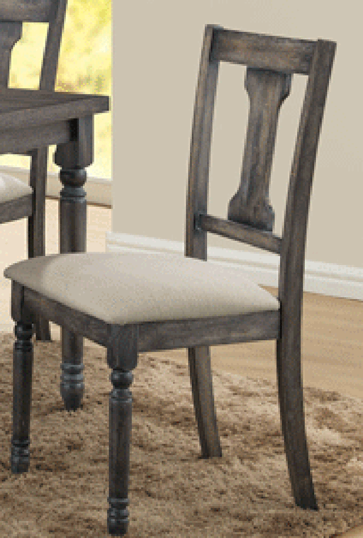 Acme Furniture Wallace Side Chair in Tan and Weathered Gray (Set of 2) 71437 - Olympia Furniture (Saint George, Utah)