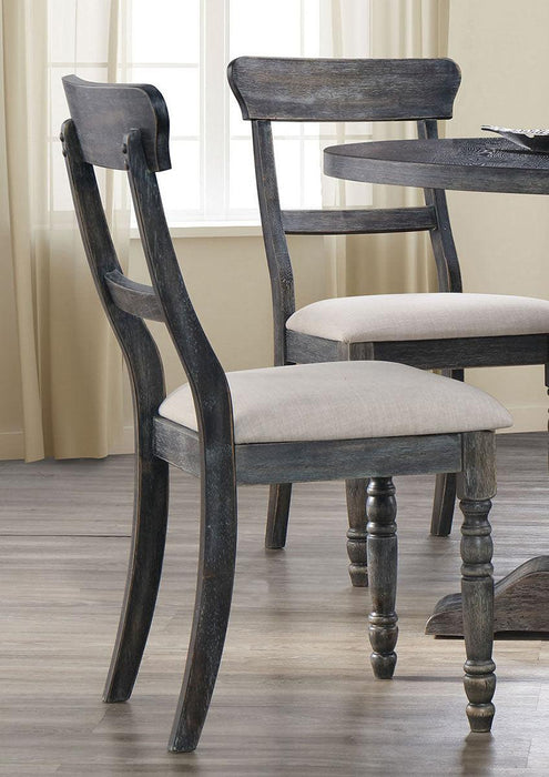 Acme Furniture Wallace Side Chair in Light Brown and Weathered Gray (Set of 2) 74642 - Olympia Furniture (Saint George, Utah)