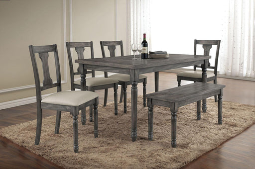 Acme Furniture Wallace Bench in Weathered Gray 71438 - Olympia Furniture (Saint George, Utah)