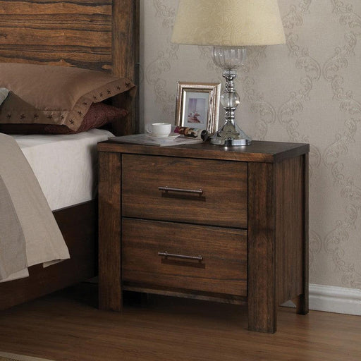 Acme Merrilee 2-Drawer Nightstand in Oak 21683 - Olympia Furniture (Saint George, Utah)