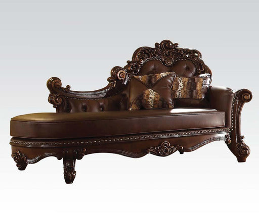 Acme Vendome Chaise in Cherry 96491 - Olympia Furniture (Saint George, Utah)