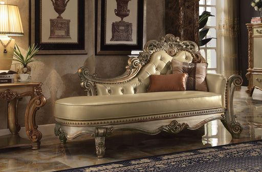 Acme Vendome Chaise in Gold Patina 96485 - Olympia Furniture (Saint George, Utah)