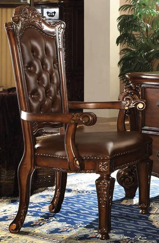 Acme Vendome Office Arm Chair in Cherry 92126 - Olympia Furniture (Saint George, Utah)