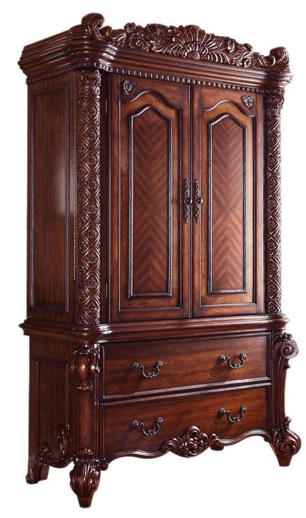 Acme Vendome Traditional TV Armoire in Cherry 22007 - Olympia Furniture (Saint George, Utah)