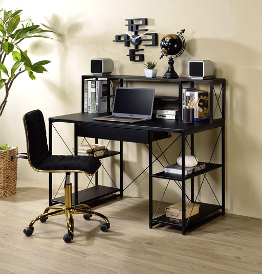Amiel Black Desk - Olympia Furniture (Saint George, Utah)