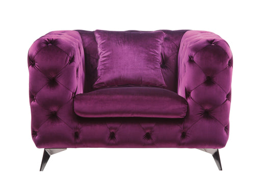 Atronia Purple Fabric Chair - Olympia Furniture (Saint George, Utah)