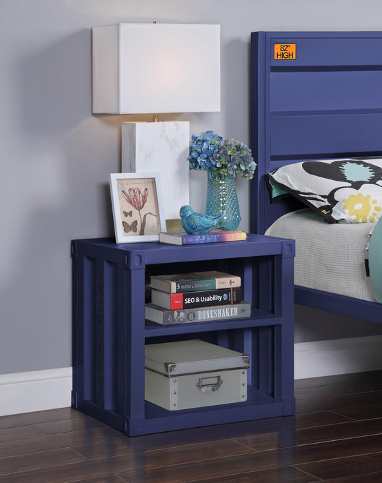 Cargo Blue Nightstand (USB) - Olympia Furniture (Saint George, Utah)