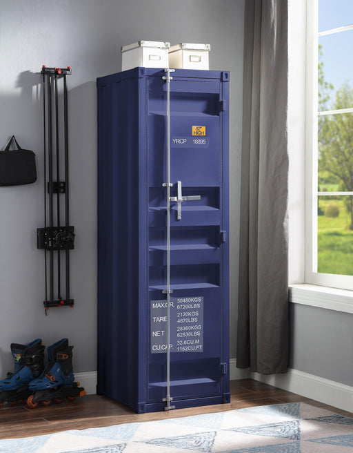 Cargo Blue Wardrobe (Single Door) - Olympia Furniture (Saint George, Utah)