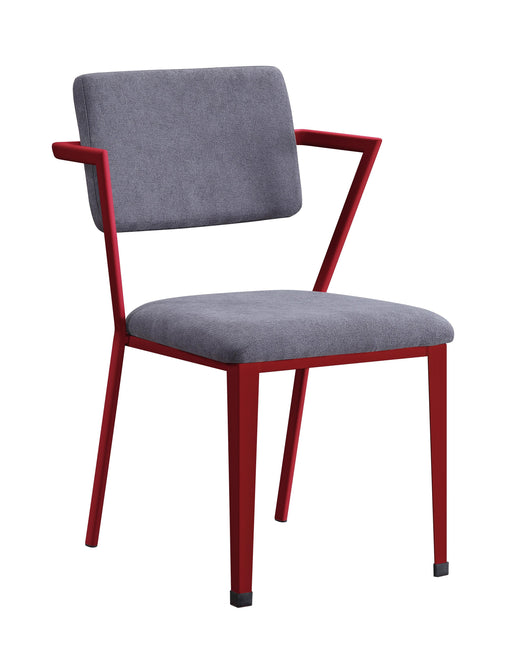 Cargo Gray Fabric & Red Chair - Olympia Furniture (Saint George, Utah)
