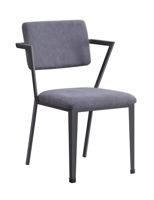Cargo Gray Fabric & Gunmetal Chair - Olympia Furniture (Saint George, Utah)