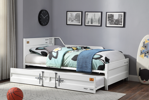 Cargo White Daybed & Trundle (Twin Size) - Olympia Furniture (Saint George, Utah)