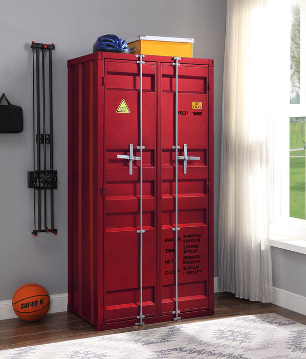 Cargo Red Wardrobe (Double Door) - Olympia Furniture (Saint George, Utah)