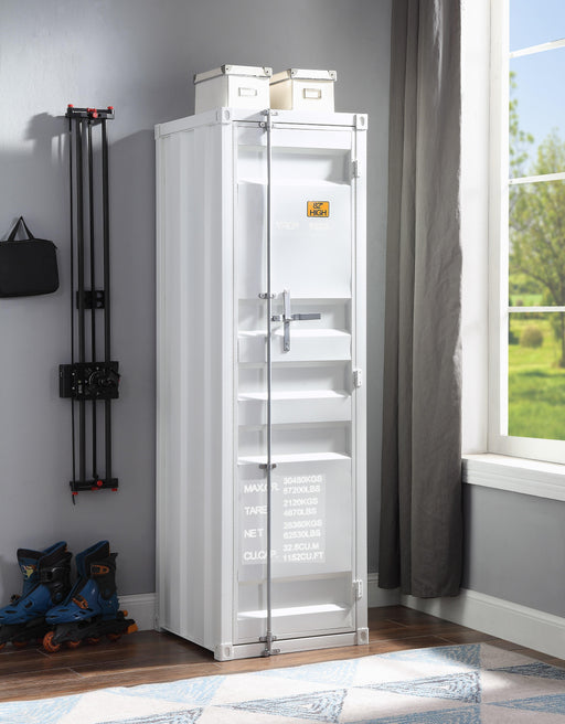 Cargo White Wardrobe (Single Door) - Olympia Furniture (Saint George, Utah)
