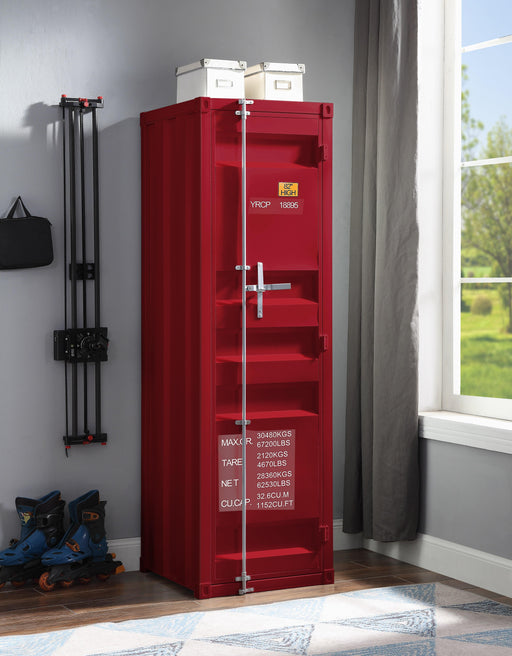 Cargo Red Wardrobe (Single Door) - Olympia Furniture (Saint George, Utah)
