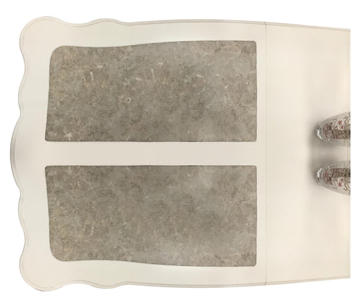 Chantelle Marble & Pearl White Dining Table - Olympia Furniture (Saint George, Utah)