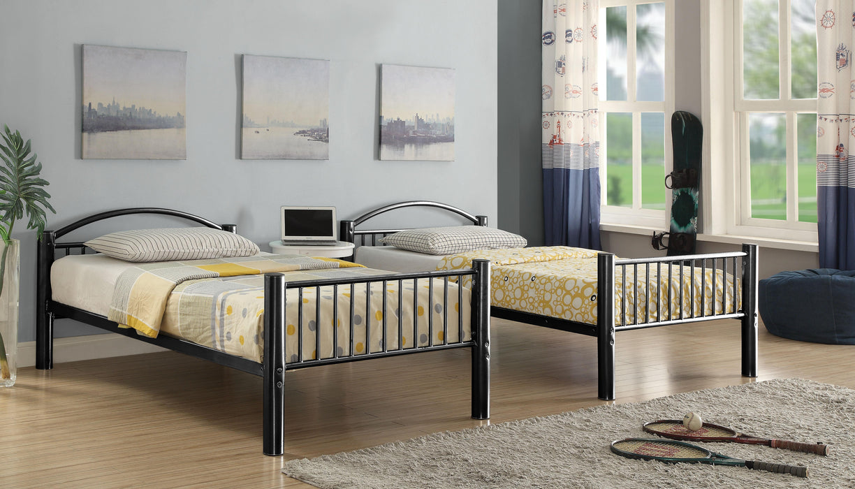 Cayelynn Black Bunk Bed (Twin/Twin) - Olympia Furniture (Saint George, Utah)
