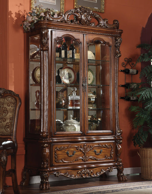 Dresden Cherry Oak Curio Cabinet - Olympia Furniture (Saint George, Utah)