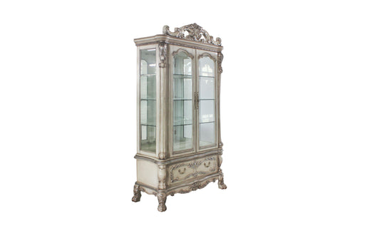 Dresden Vintage Bone White Curio Cabinet - Olympia Furniture (Saint George, Utah)