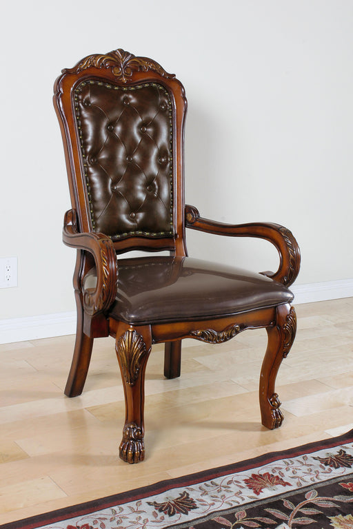 Dresden PU & Cherry Oak Office Chair - Olympia Furniture (Saint George, Utah)