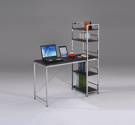 Elvis Black & Chrome Computer Desk - Olympia Furniture (Saint George, Utah)
