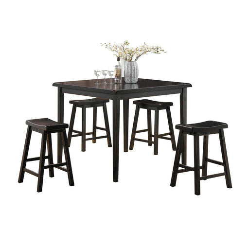 Gaucho Black Counter Height Set (5Pc Pk) - Olympia Furniture (Saint George, Utah)
