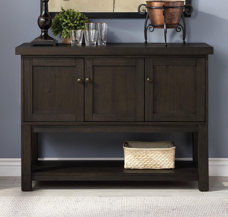 Haddie Distressed Walnut Server - Olympia Furniture (Saint George, Utah)
