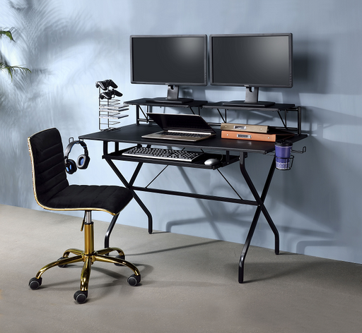Hartman Black Computer Desk - Olympia Furniture (Saint George, Utah)