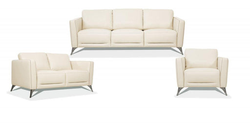 Malaga Cream Leather Sofa - Olympia Furniture (Saint George, Utah)