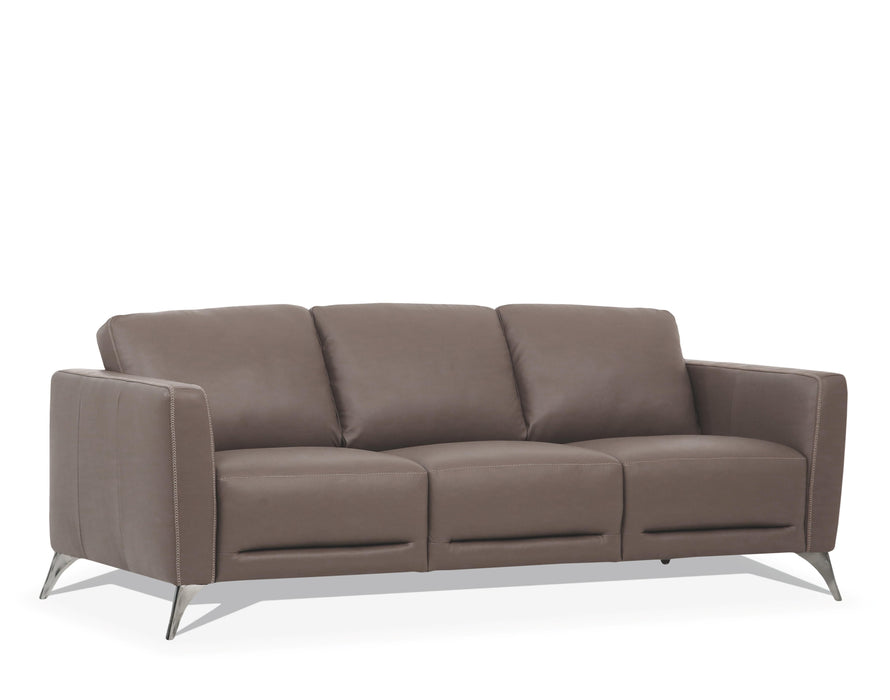 Malaga Taupe Leather Sofa - Olympia Furniture (Saint George, Utah)