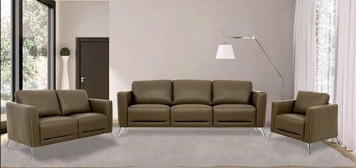 Malaga Taupe Leather Sofa - Olympia Furniture (Saint George, Utah)