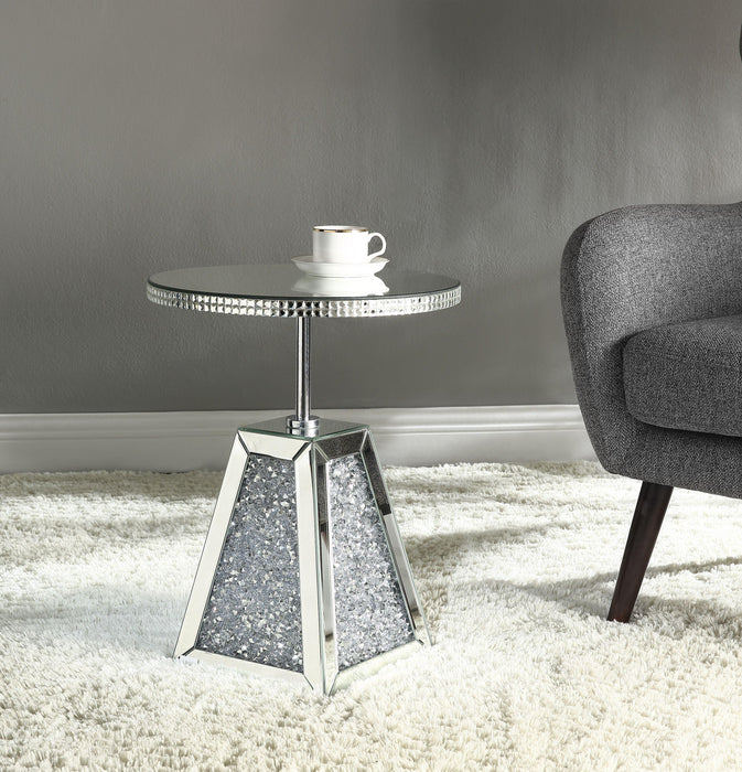Noralie Mirrored & Faux Diamonds Accent Table - Olympia Furniture (Saint George, Utah)