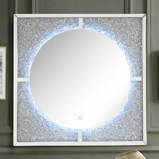 Nowles Mirrored & Faux Stones Wall Decor (LED) - Olympia Furniture (Saint George, Utah)