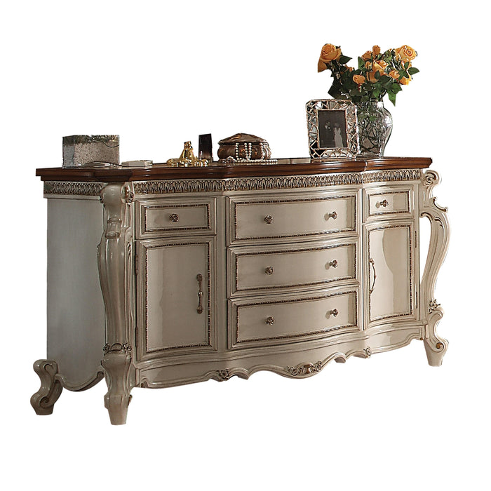 Picardy Antique Pearl & Cherry Oak Dresser - Olympia Furniture (Saint George, Utah)